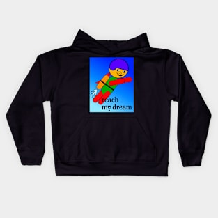 flying boy Kids Hoodie